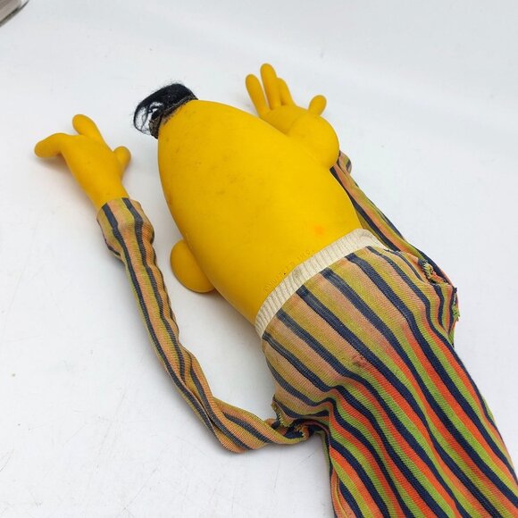Vintage Muppets Bert Puppet Striped Shirt Rubber & Cloth Collectible Sesame Stre - Picture 12 of 16